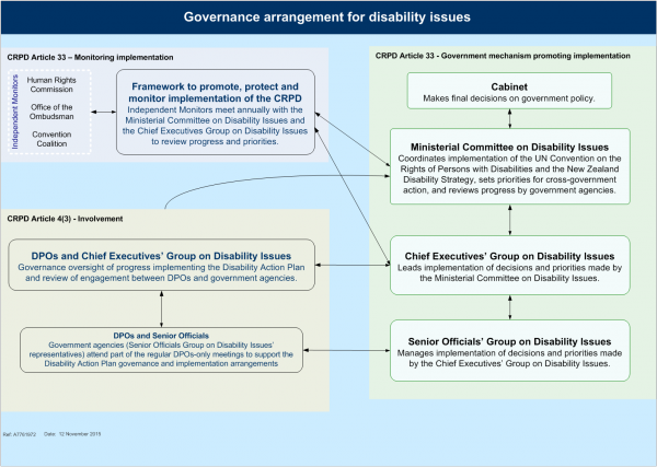 Governance arrangements for disability issues
